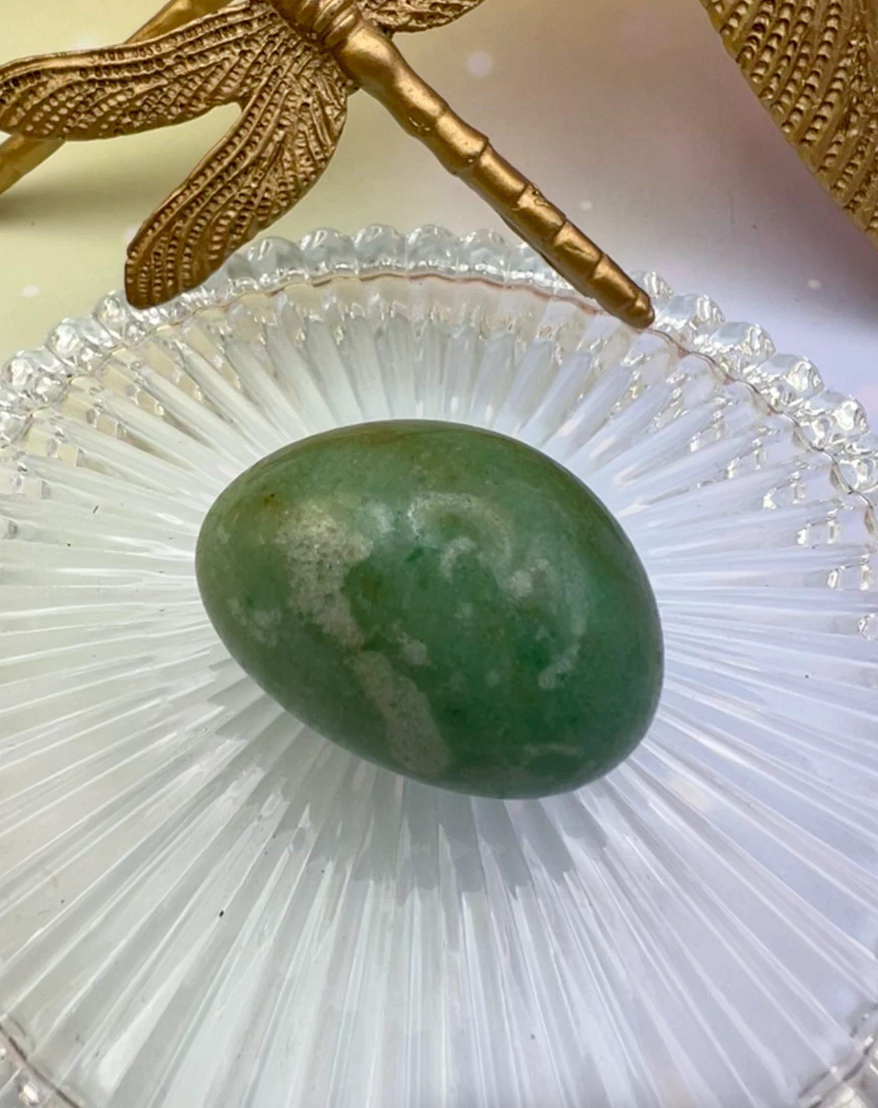 Pierre roulée Aventurine verte - Repartir du cœur, à ton rythme – Image 2