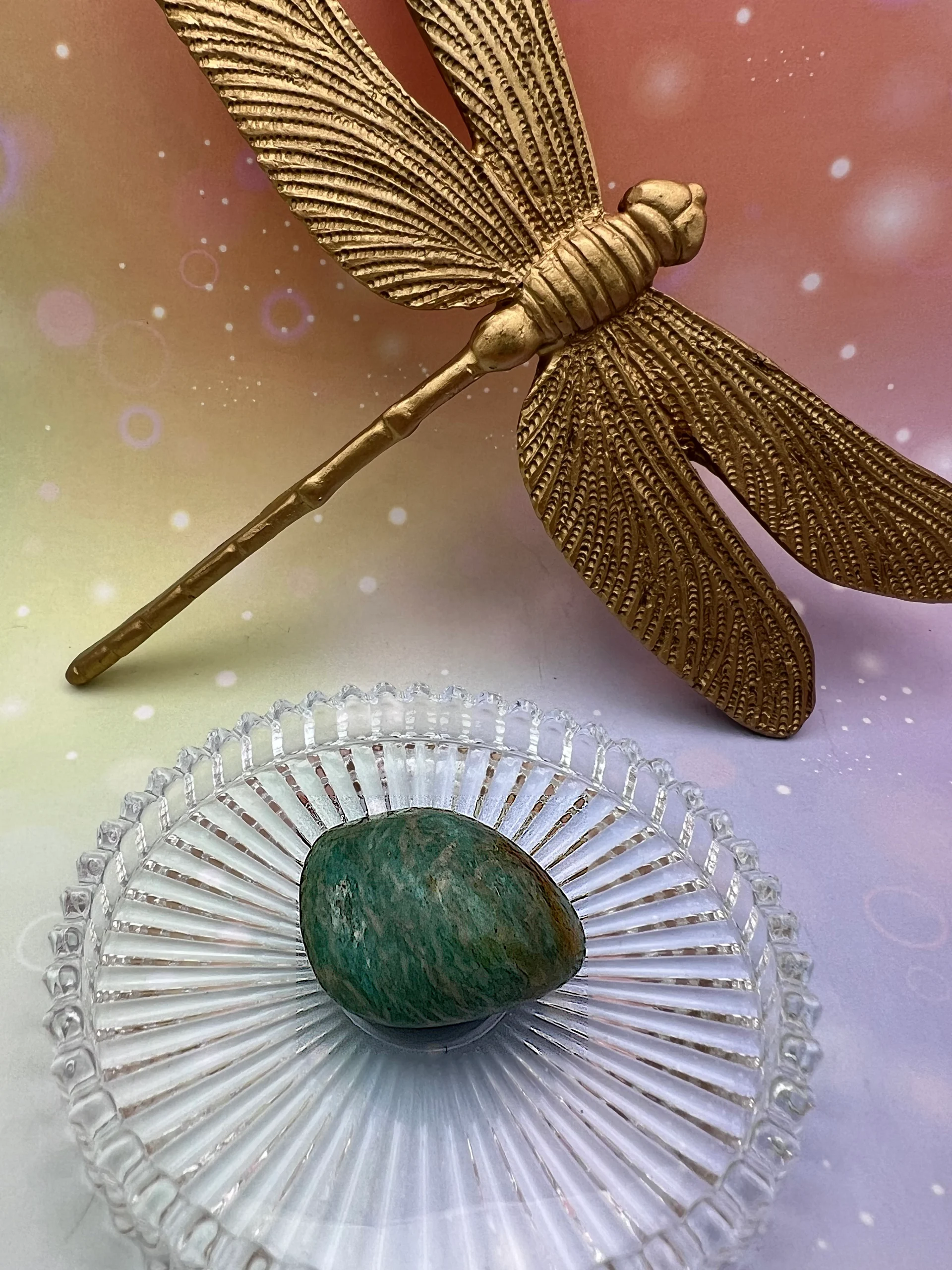 Pierre roulée en amazonite naturelle – pierre de communication, apaisement émotionnel et douceur LiluBelle