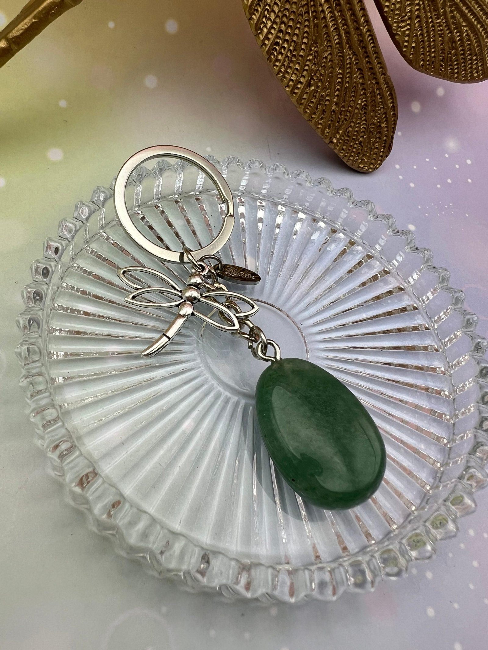 Porte-clés Aventurine verte - Pour apaiser, avancer et porter ta lumière – Image 2