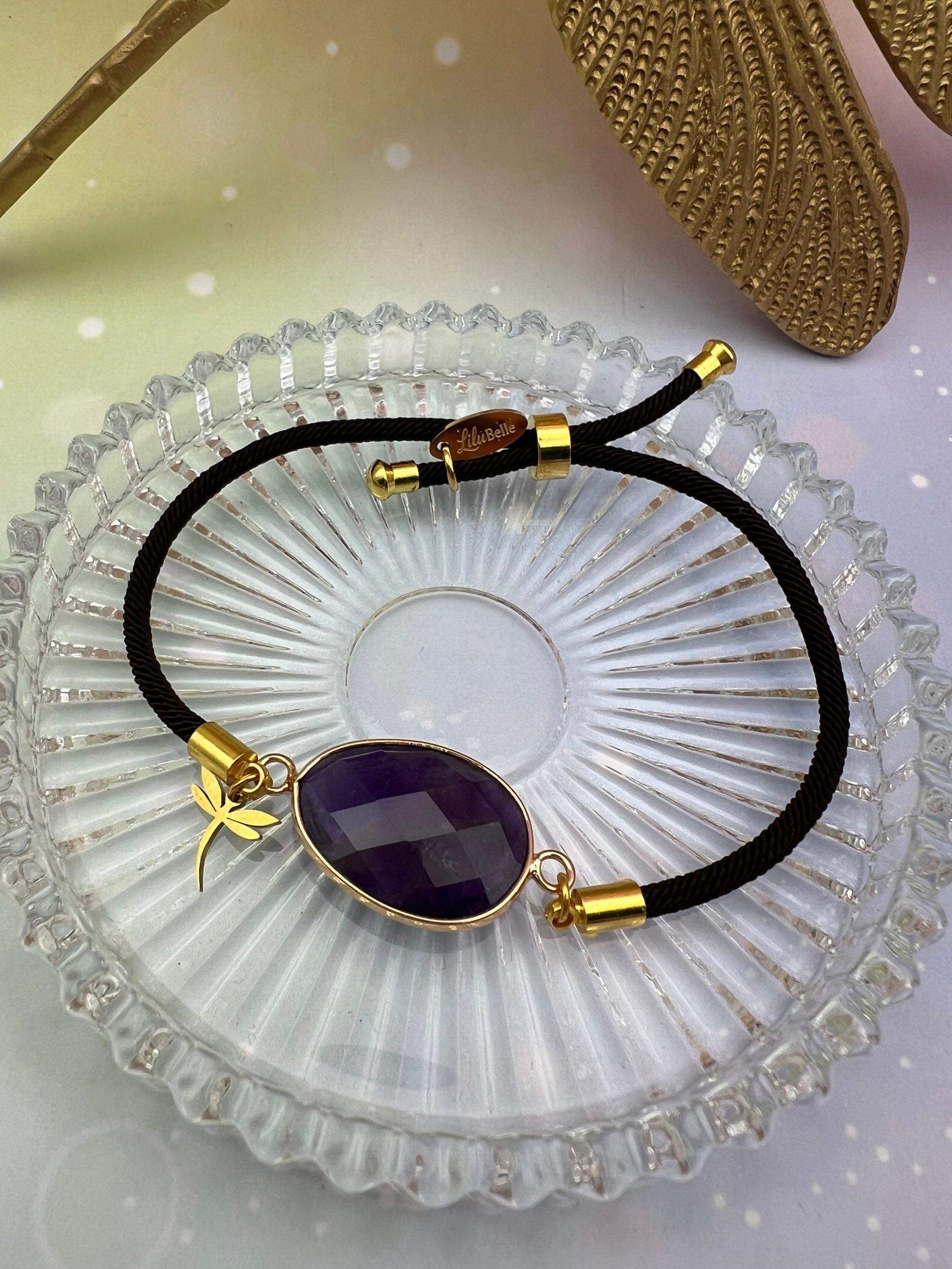 Bracelet cordon Améthyste - Calme et intuition au poignet – Image 2