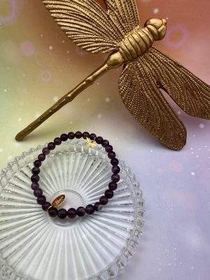 Bracelet en boules d’améthyste – bijou de sérénité et de clarté intérieure signé LiluBelle