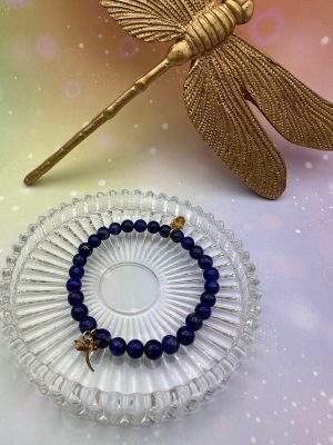 Bracelet en boules de lapis-lazuli – bijou de clarté et d’expression signé LiluBelle