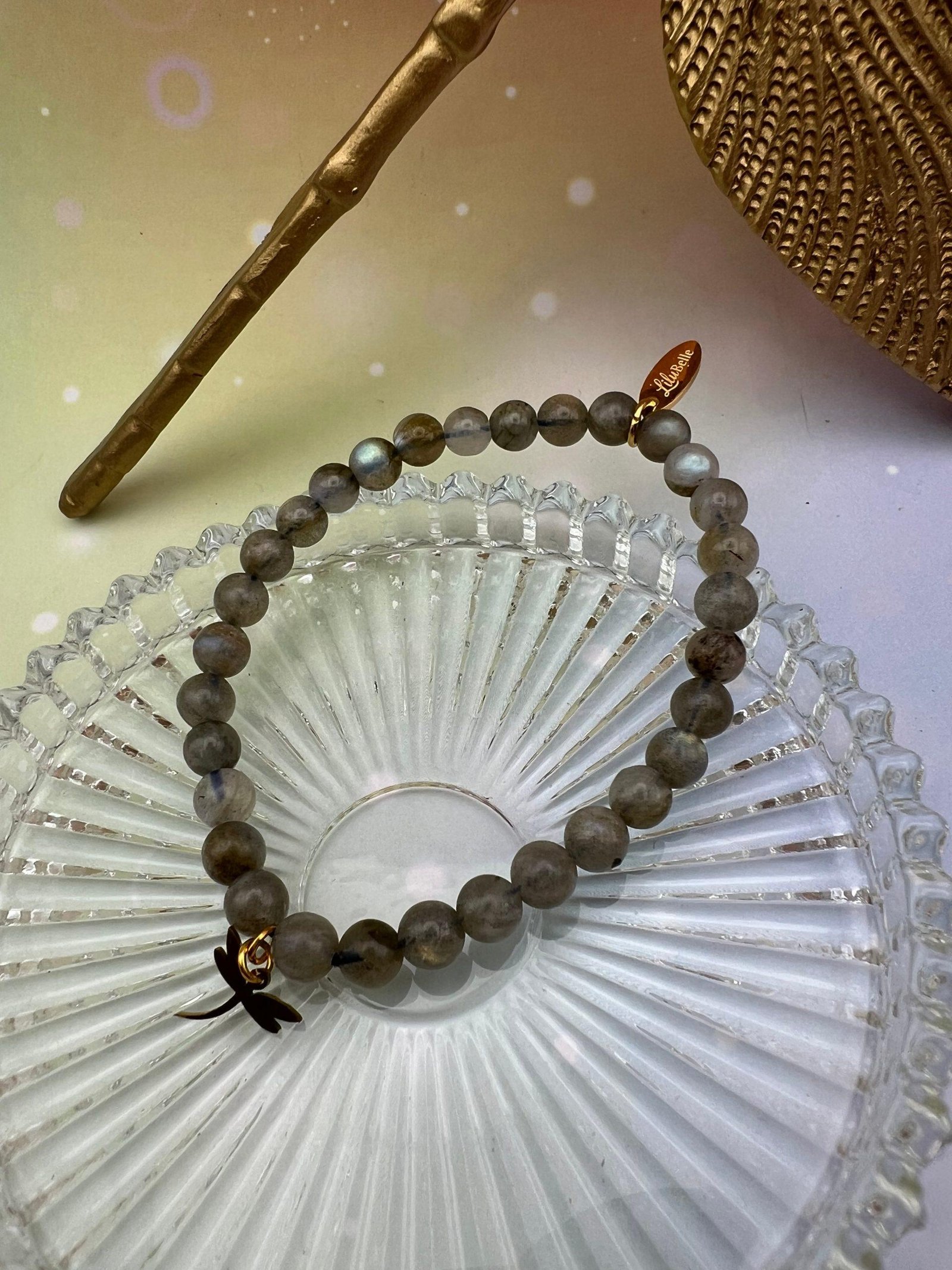 Bracelet Boules en Labradorite - Bouclier de lumière au poignet – Image 2