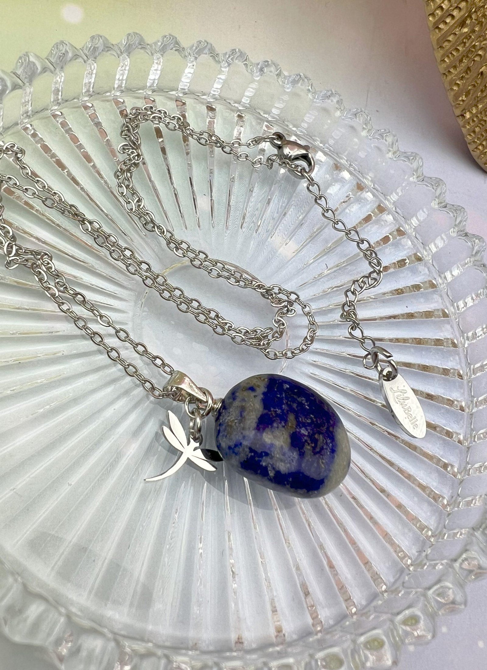 Collier pendentif Lapis Lazuli - La vérité qui te rend libre – Image 3